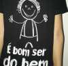 T-shirt infantil 100% algodão fio 30